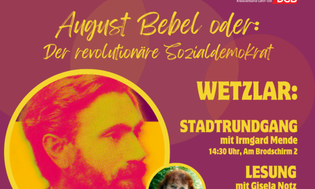 Am 3. September: Stadtführung & Lesung zum 111. Todestag von August Bebel