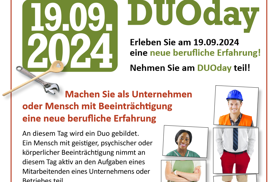 DUODay am 19. September 2024: Erleben Sie eine neue berufliche Erfahrung