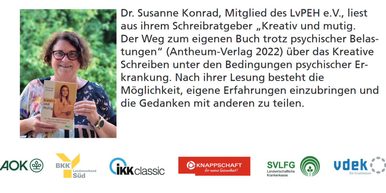 Einladung zur Lesung: Kreativität und Psychose am 19. September